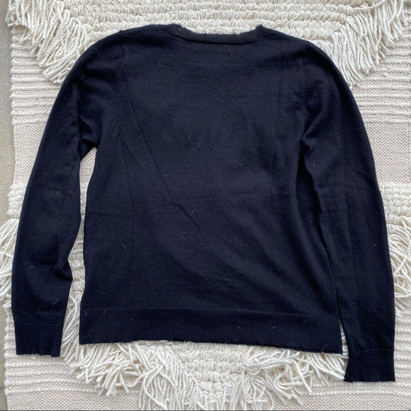 ZADIG & VOLTAIRE black leopard embellished skull Miss Bis cashmere sweater S - Picture 12 of 15